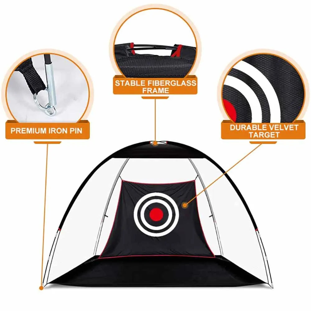2M Golf Practice Hitting Net with Target and Carry Bag,Golf Chipping Nets for Backyard Driving,for Outdoor Indoor Use