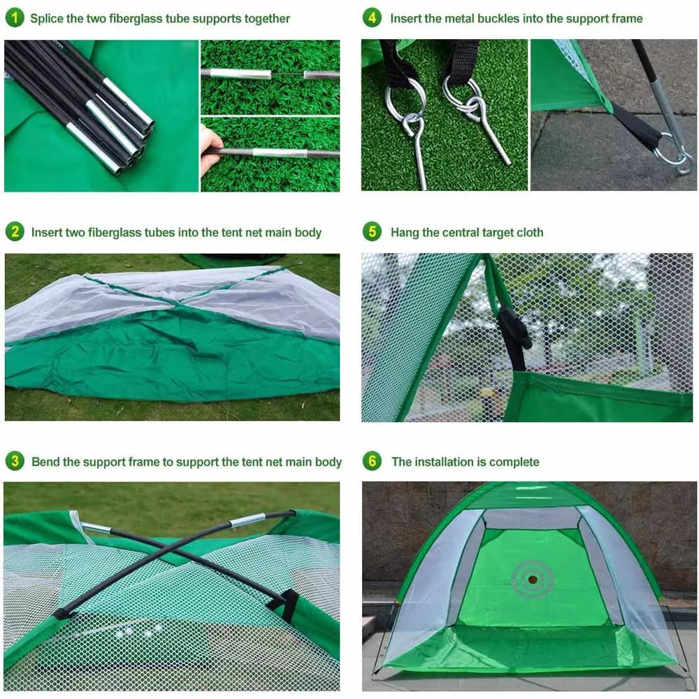 2M Golf Practice Hitting Net with Target and Carry Bag,Golf Chipping Nets for Backyard Driving,for Outdoor Indoor Use