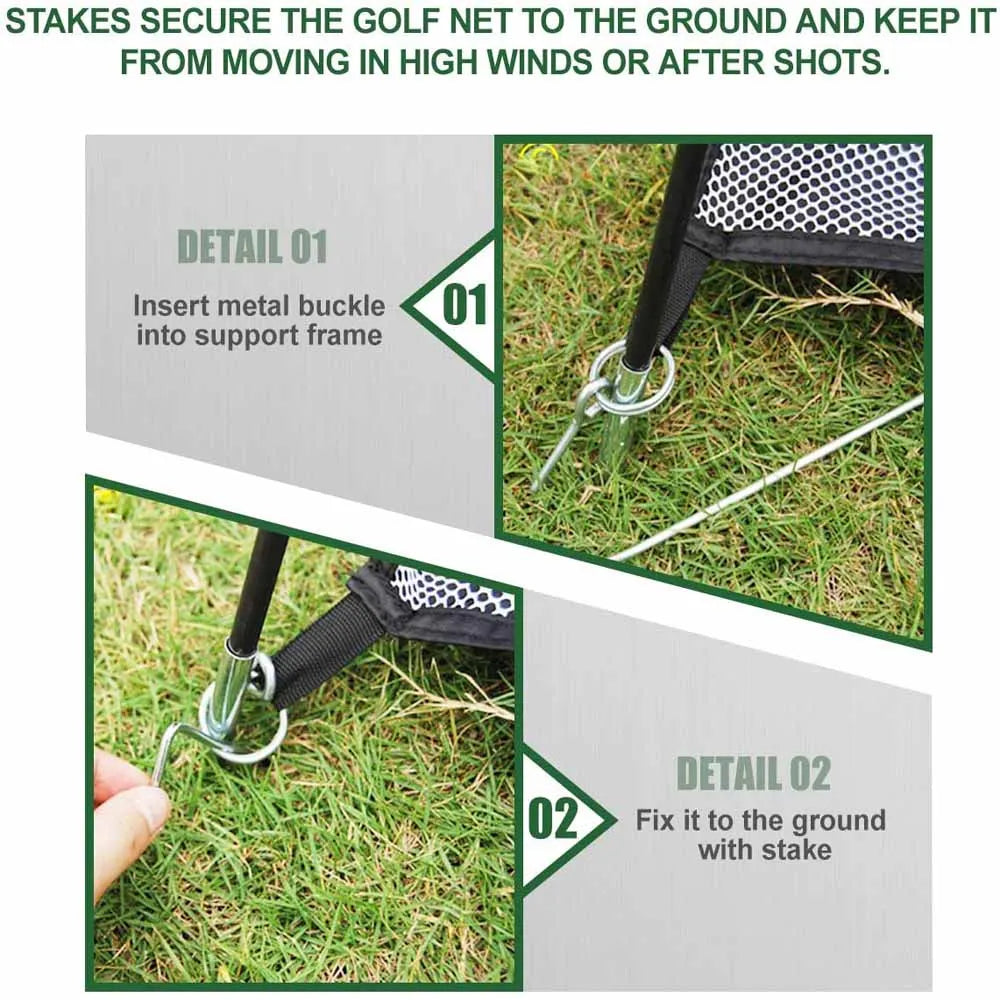 2M Golf Practice Hitting Net with Target and Carry Bag,Golf Chipping Nets for Backyard Driving,for Outdoor Indoor Use