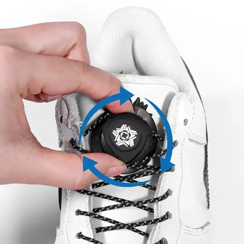 1 Pair Shoe Laces For Sneakers No Tie Shoelaces Swivel Buckle Men And Women Leisure Lazy Shoes Lace Accessories