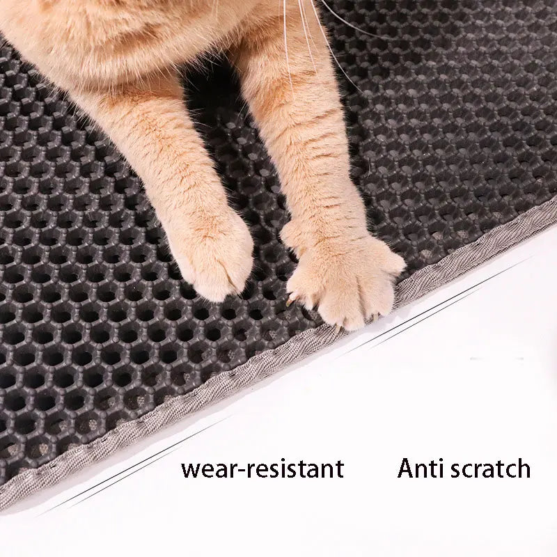 EVA Double Layer Cat Litter Pad Waterproof Non-slip Sand Basin Filter Kitten Dog Washable Easy Cleaning Pet Accessories
