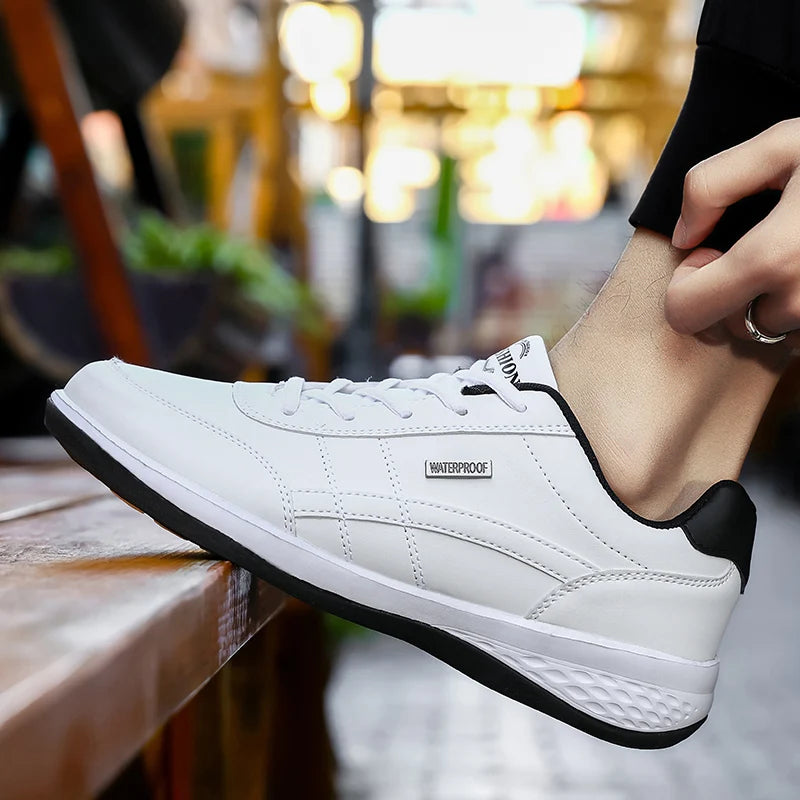 MAEDEF 2024 Men's Flat Shoes Men Sports Shoes Casual Shoes Men's Fashion Outdoor Sneakers Male Lace-Up Mens Running Walking Shoe