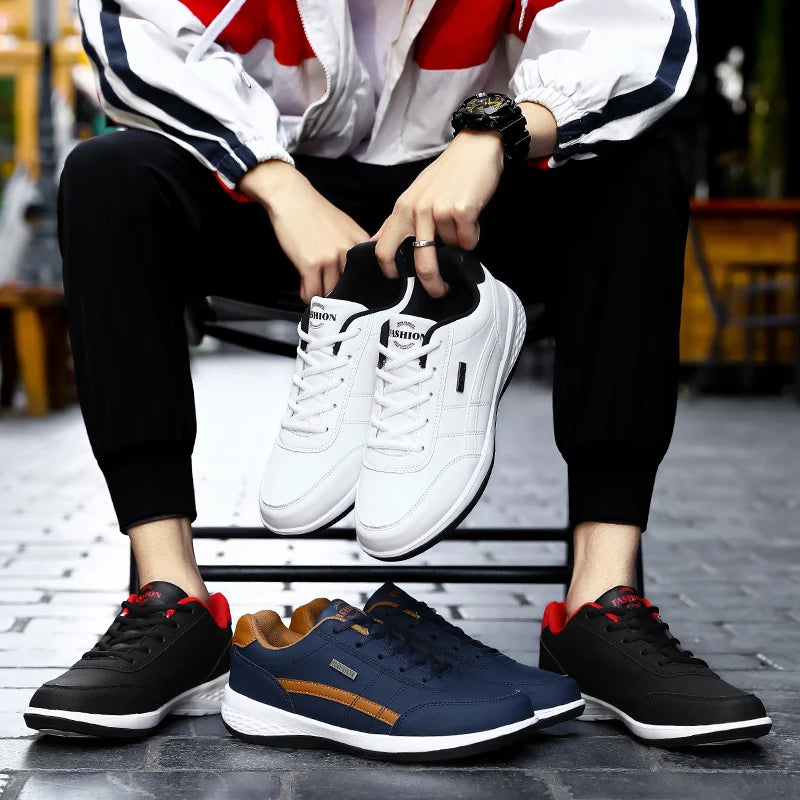 MAEDEF 2024 Men's Flat Shoes Men Sports Shoes Casual Shoes Men's Fashion Outdoor Sneakers Male Lace-Up Mens Running Walking Shoe