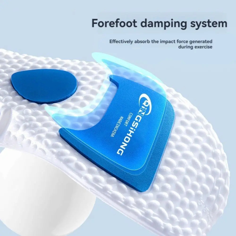 1Pair Upgrade Sports Shock Absorption Insole PU Memory Foam Breathable Arch Support Orthopedic Shoes Pad for Men Women Feet Care