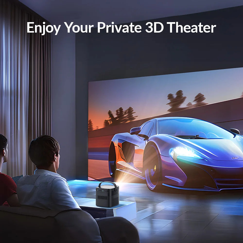 VEVSHAO V50 Portable Projector 4K 3D WiFi Full HD1080P