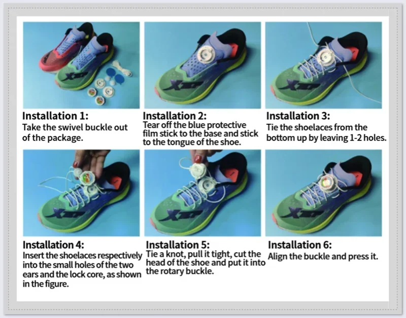 1 Pair Shoe Laces For Sneakers No Tie Shoelaces Swivel Buckle Men And Women Leisure Lazy Shoes Lace Accessories