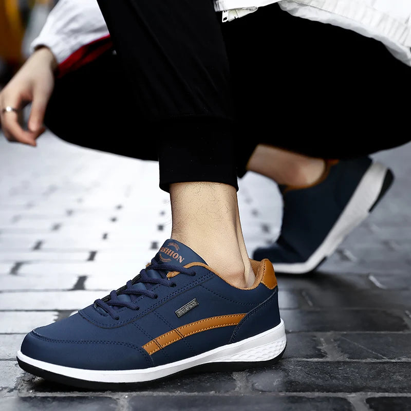 MAEDEF 2024 Men's Flat Shoes Men Sports Shoes Casual Shoes Men's Fashion Outdoor Sneakers Male Lace-Up Mens Running Walking Shoe