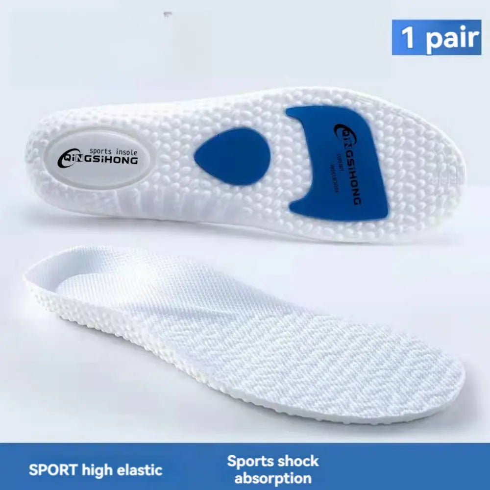 1Pair Upgrade Sports Shock Absorption Insole PU Memory Foam Breathable Arch Support Orthopedic Shoes Pad for Men Women Feet Care