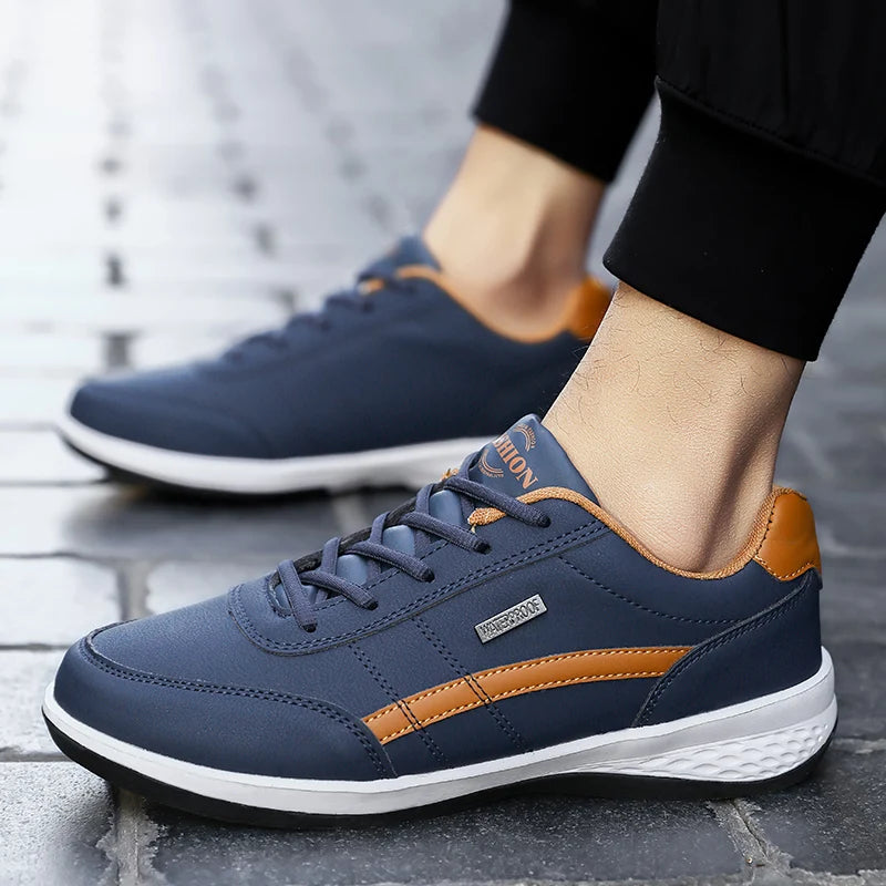 MAEDEF 2024 Men's Flat Shoes Men Sports Shoes Casual Shoes Men's Fashion Outdoor Sneakers Male Lace-Up Mens Running Walking Shoe